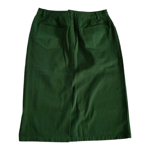 Bridgewater Studio Maxi Skirt 18WP Petite Front And Back Pockets Slit - Picture 2 of 5